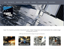 Tablet Screenshot of cyan-tec.com